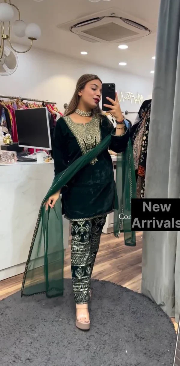 Launching New Party Wear Look Top-Dupatta and Fully Stitched Bottom