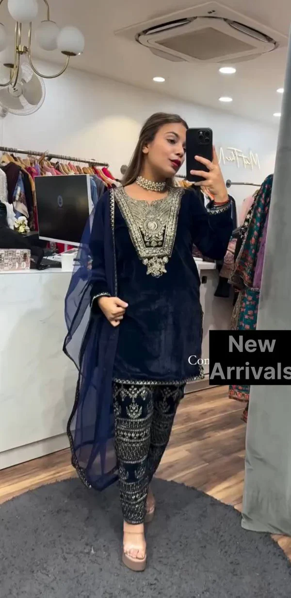 Launching New Party Wear Look Top-Dupatta and Fully Stitched Bottom